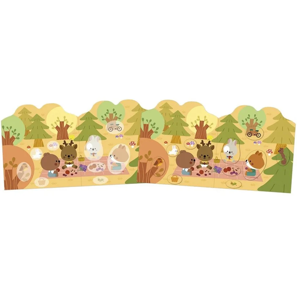 Cahier de stickers pour enfants la forêt