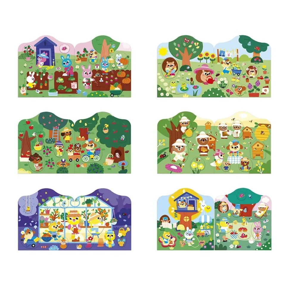 Cahier de stickers pour enfants le jardin