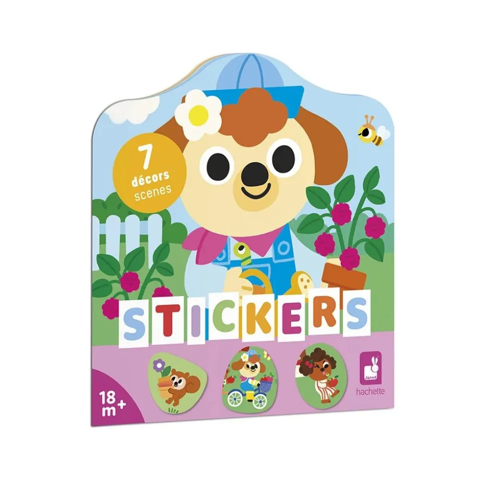 Cahier de stickers pour enfants le jardin