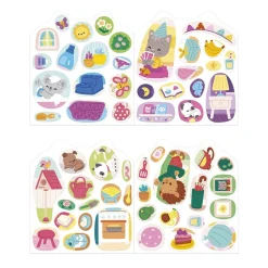 Cahier de stickers pour enfants la maison