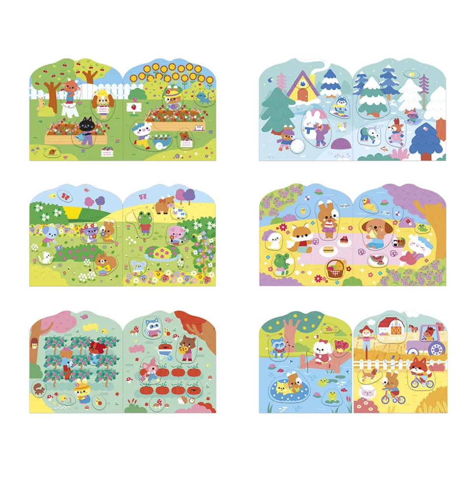 Cahier de stickers pour enfants la campagne