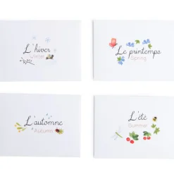 Calendrier magnétique des saisons le jardin du moulin