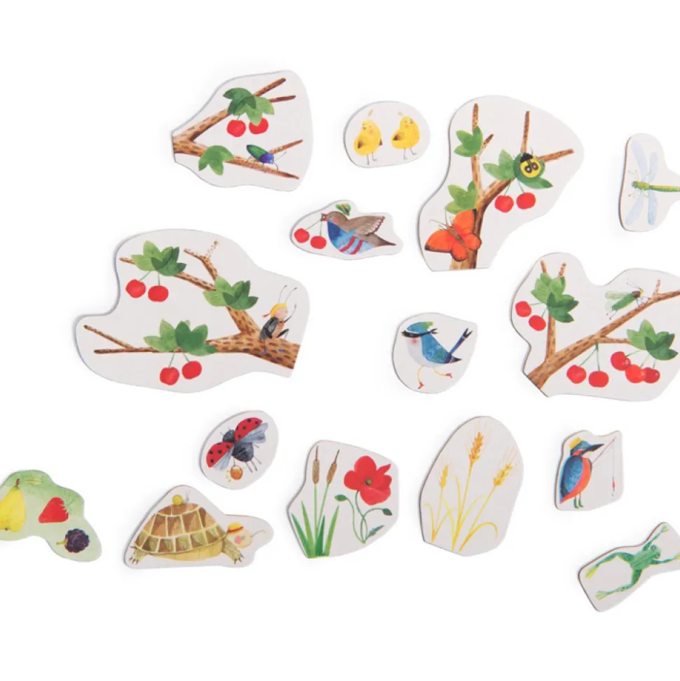 Calendrier magnétique des saisons le jardin du moulin