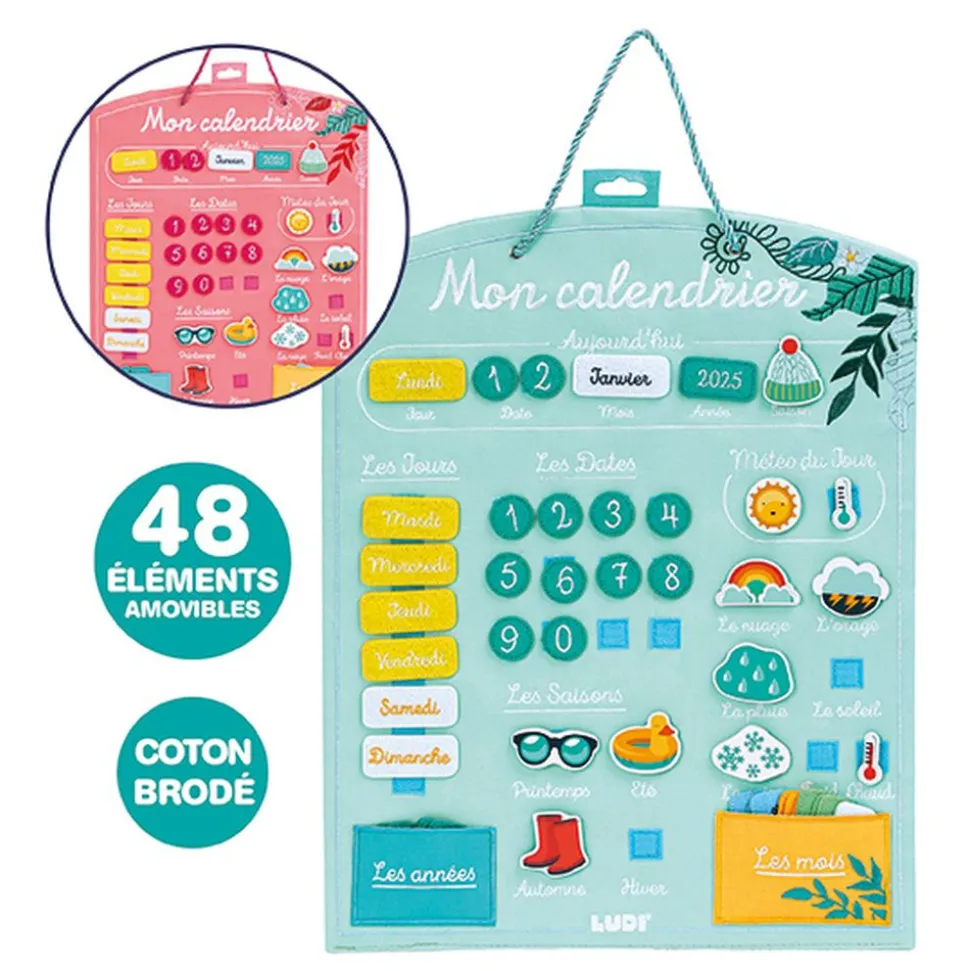 Calendrier semainier éducatif amande