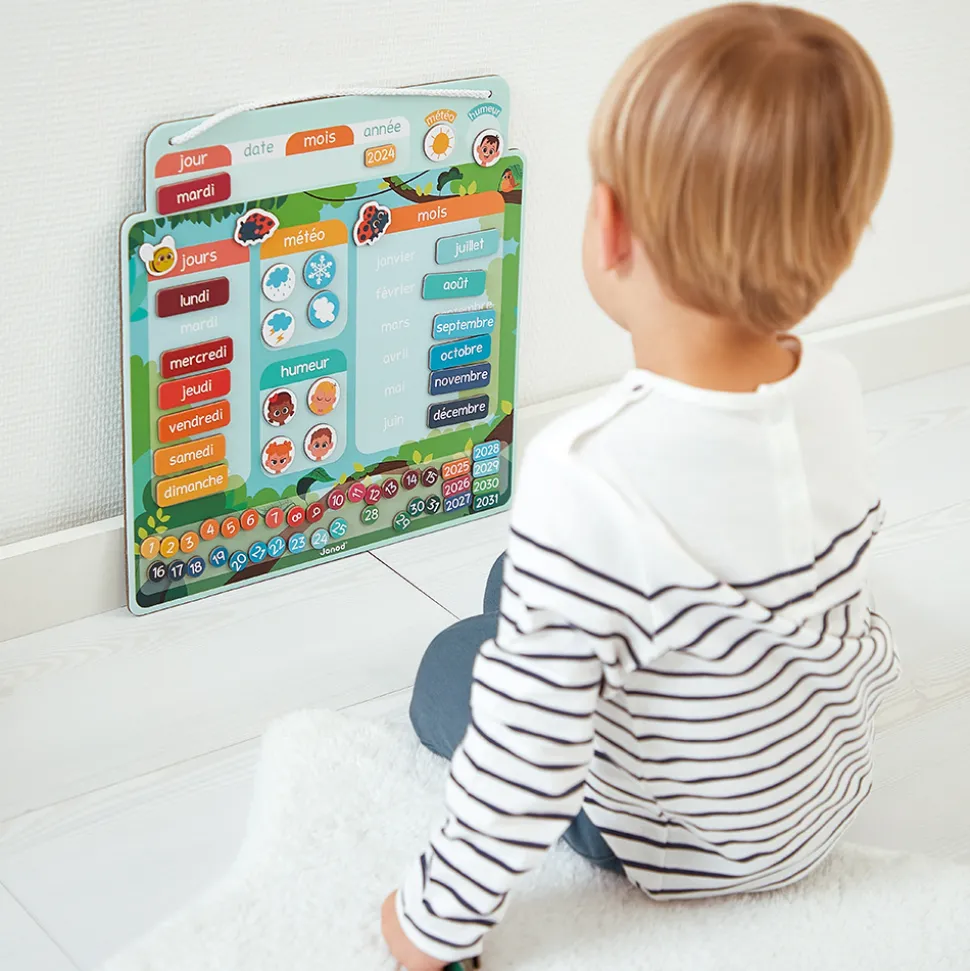Calendrier semainier magnétique