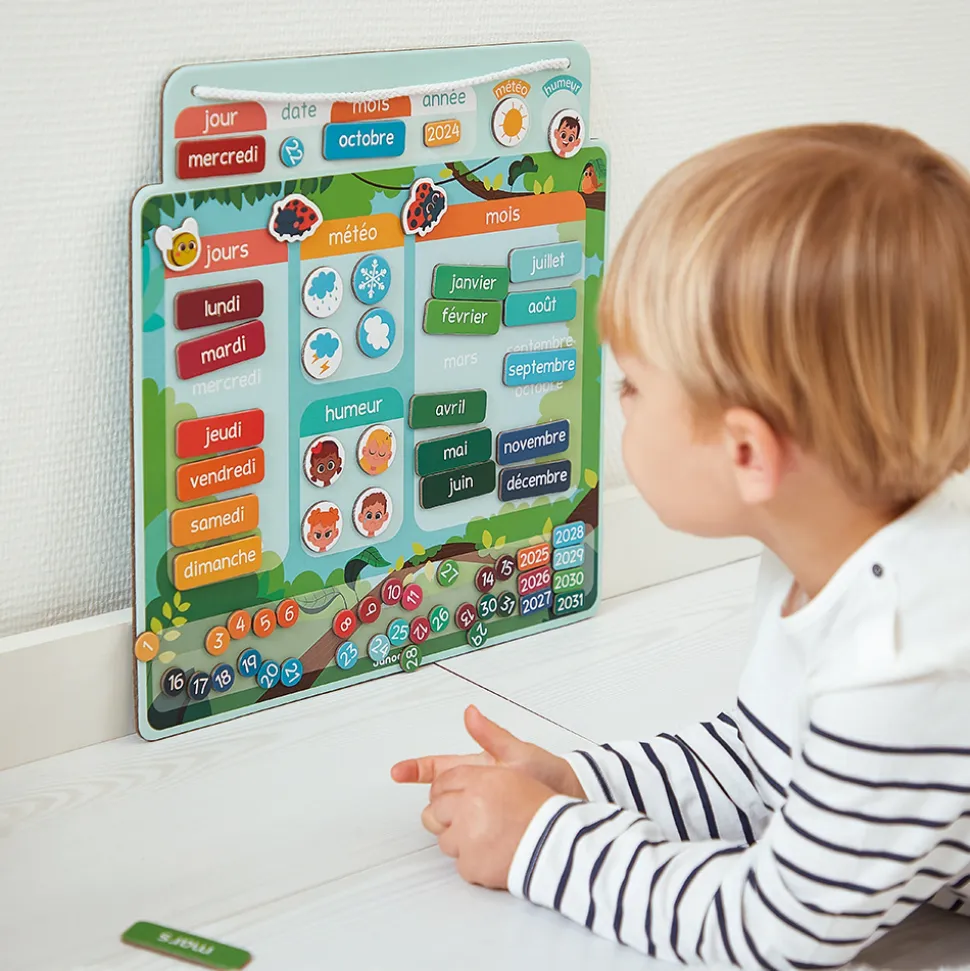 Calendrier semainier magnétique