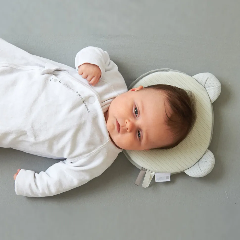 Cale tête bébé p'tit panda air + gris