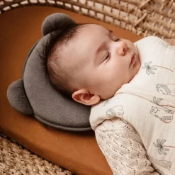 Cale tête bébé p'tit panda gris foncé