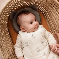 Cale tête bébé p'tit panda gris foncé