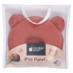 Cale tête bébé p'tit panda marsala