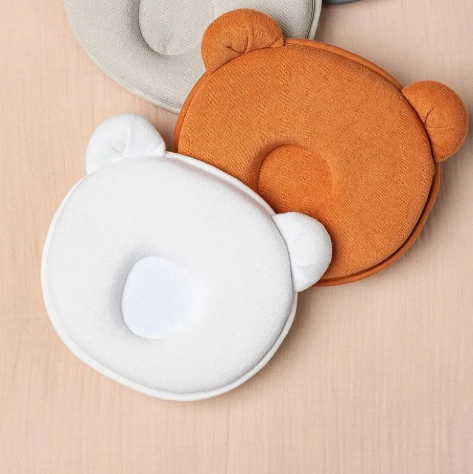 Cale tête bebe p'tit panda blanc