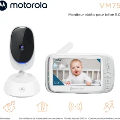 Caméra de surveillance bébé connectée vm75