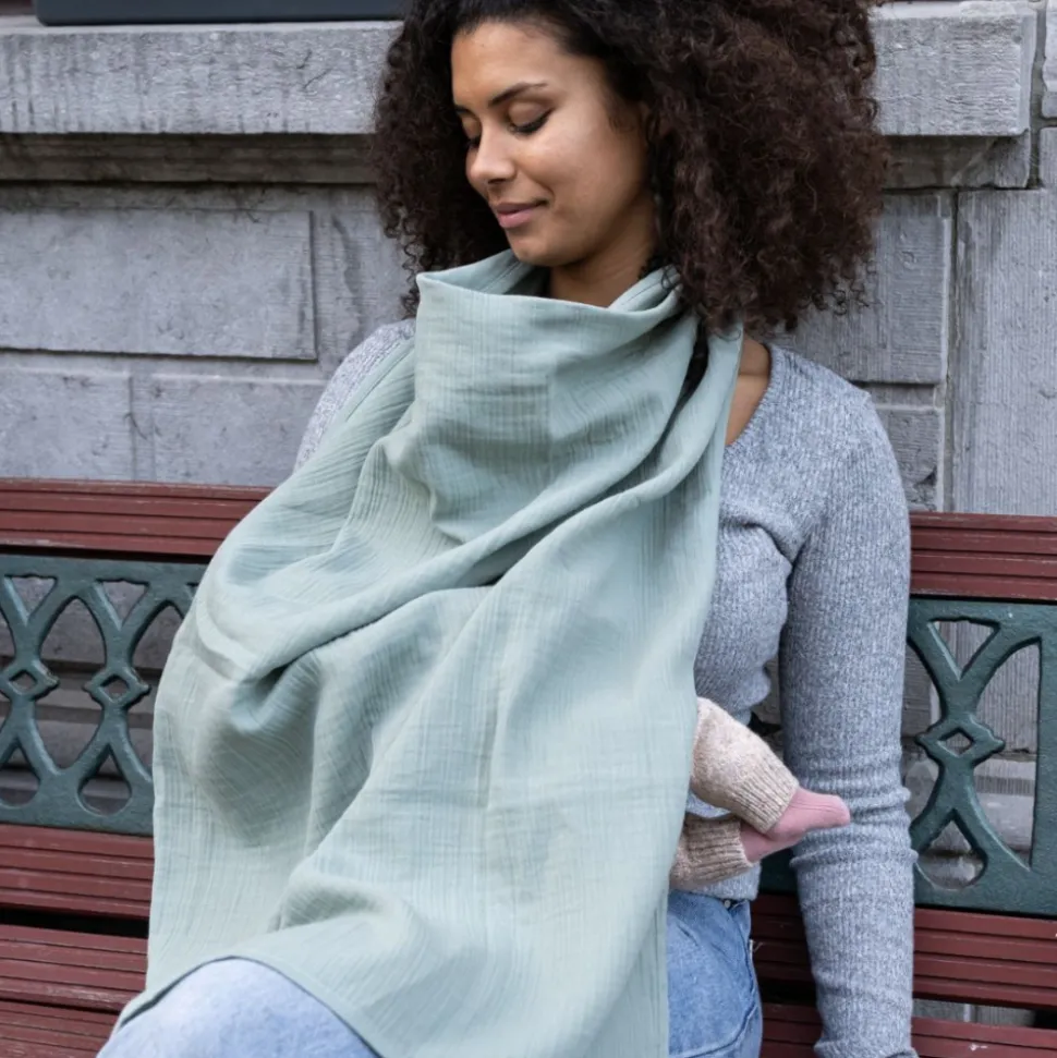 Cape d'allaitement mom'n play tetra green