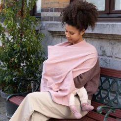 Cape d'allaitement mom'n play tetra pink