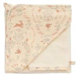 Cape de bain bambou avec gant - jardin enchanté