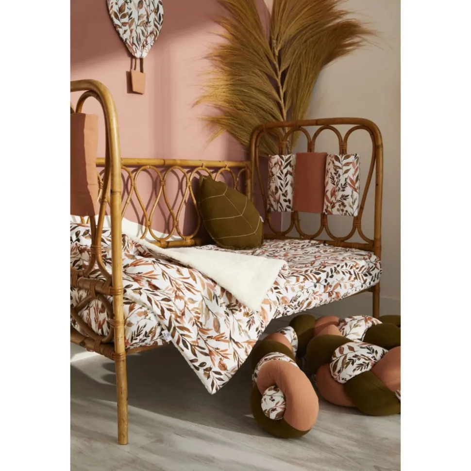 Cape de bain bébé avec gant de toilette ivoire - caramel forest