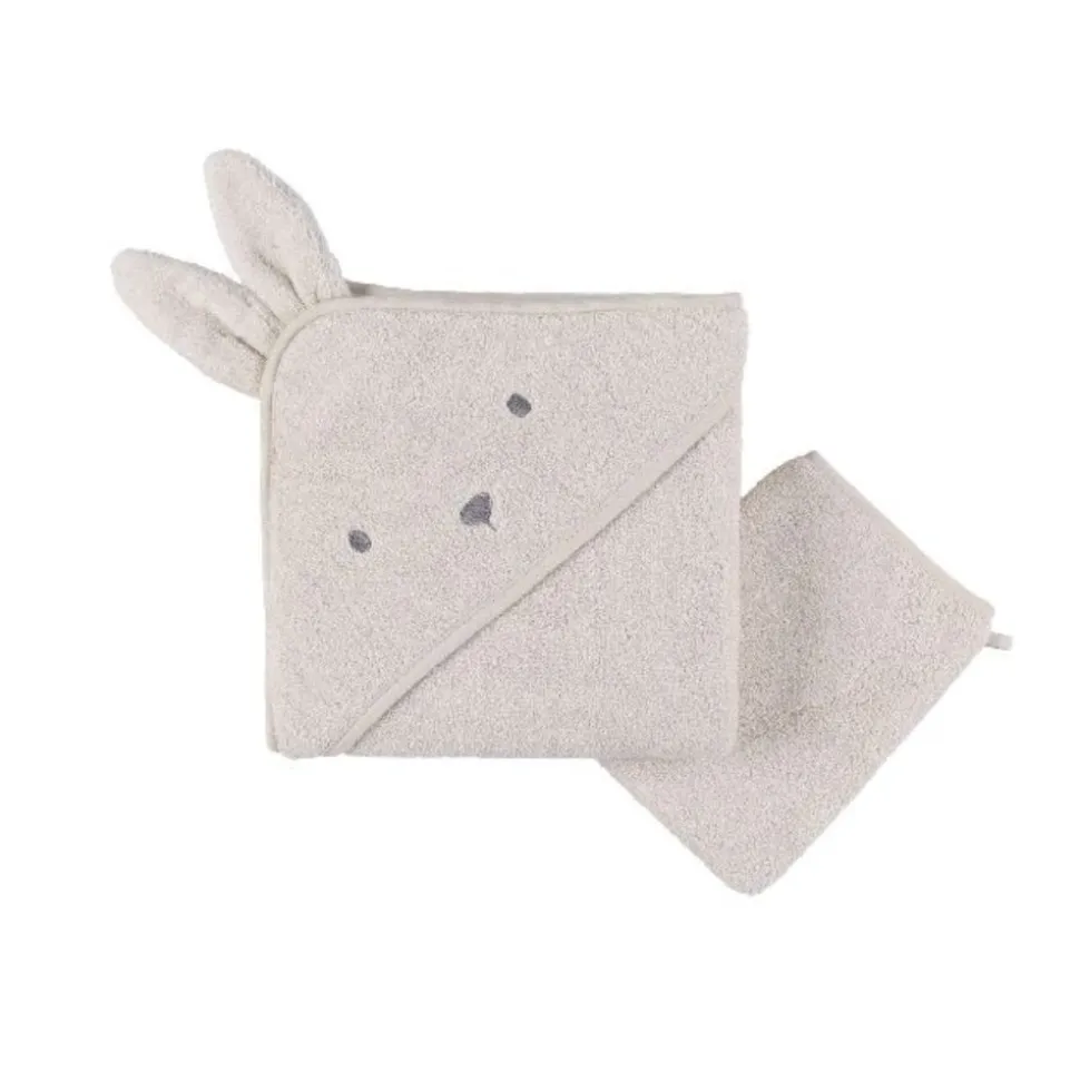 Cape de bain bébé - moka