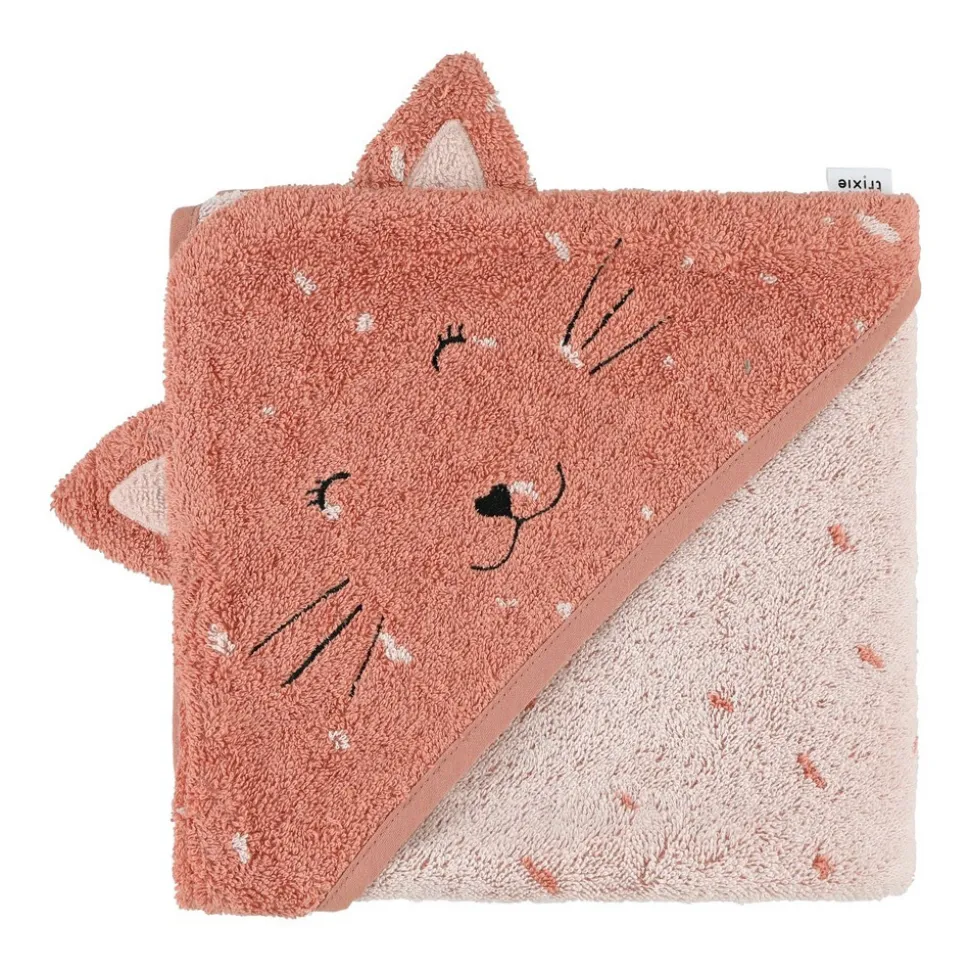 Cape de bain bébé mrs. cat - 75 x 75 cm