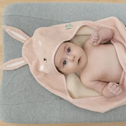 Cape de bain bébé mrs. rabbit - 75 x 75 cm