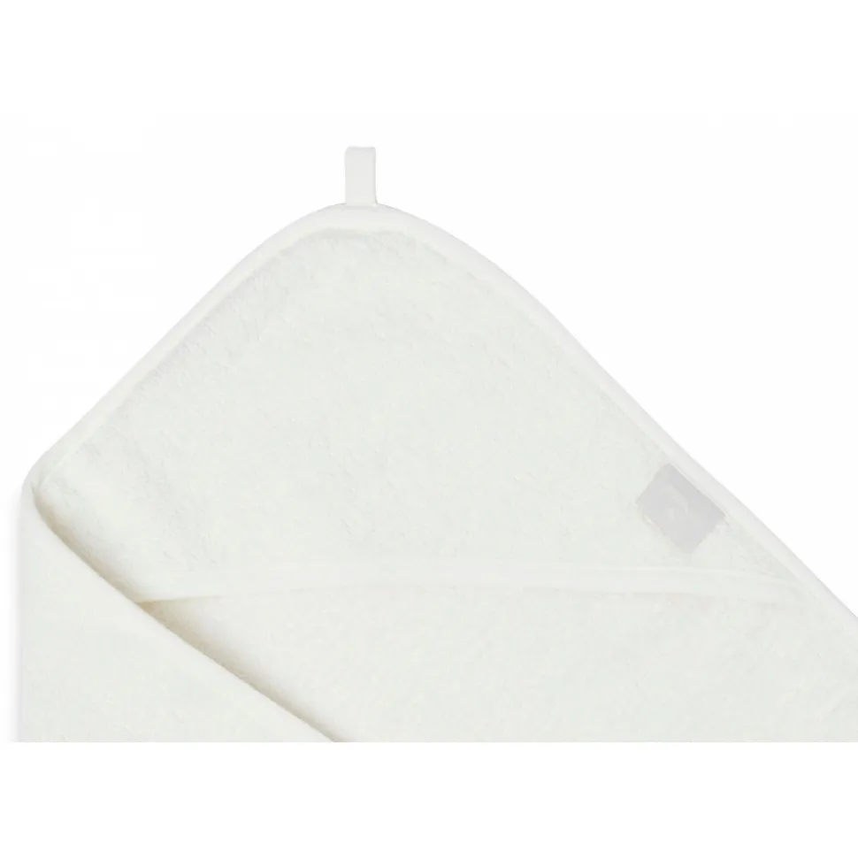 Cape de bain bébé éponge 75x75 cm ivoire