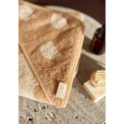 Cape de bain bébé éponge 75x75 cm jacquard teddy bear