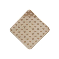 Cape de bain bébé éponge 75x75 cm jacquard teddy bear