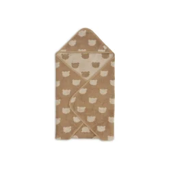 Cape de bain bébé éponge 75x75 cm jacquard teddy bear