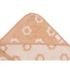 Cape de bain bébé éponge 75x75 cm jacquard flower