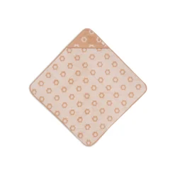Cape de bain bébé éponge 75x75 cm jacquard flower