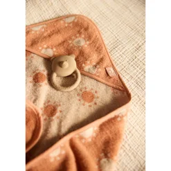Cape de bain bébé éponge 75x75 cm jacquard sun