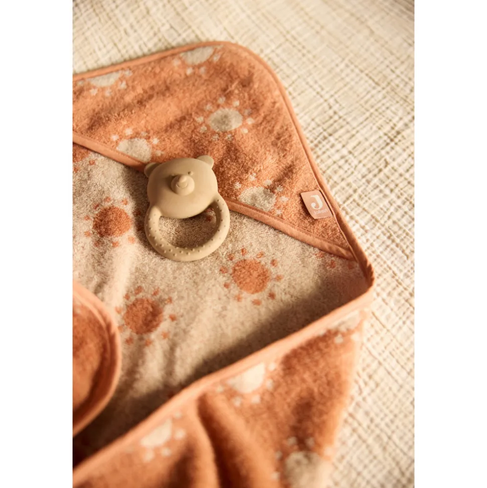 Cape de bain bébé éponge 75x75 cm jacquard sun