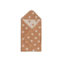 Cape de bain bébé éponge 75x75 cm jacquard sun