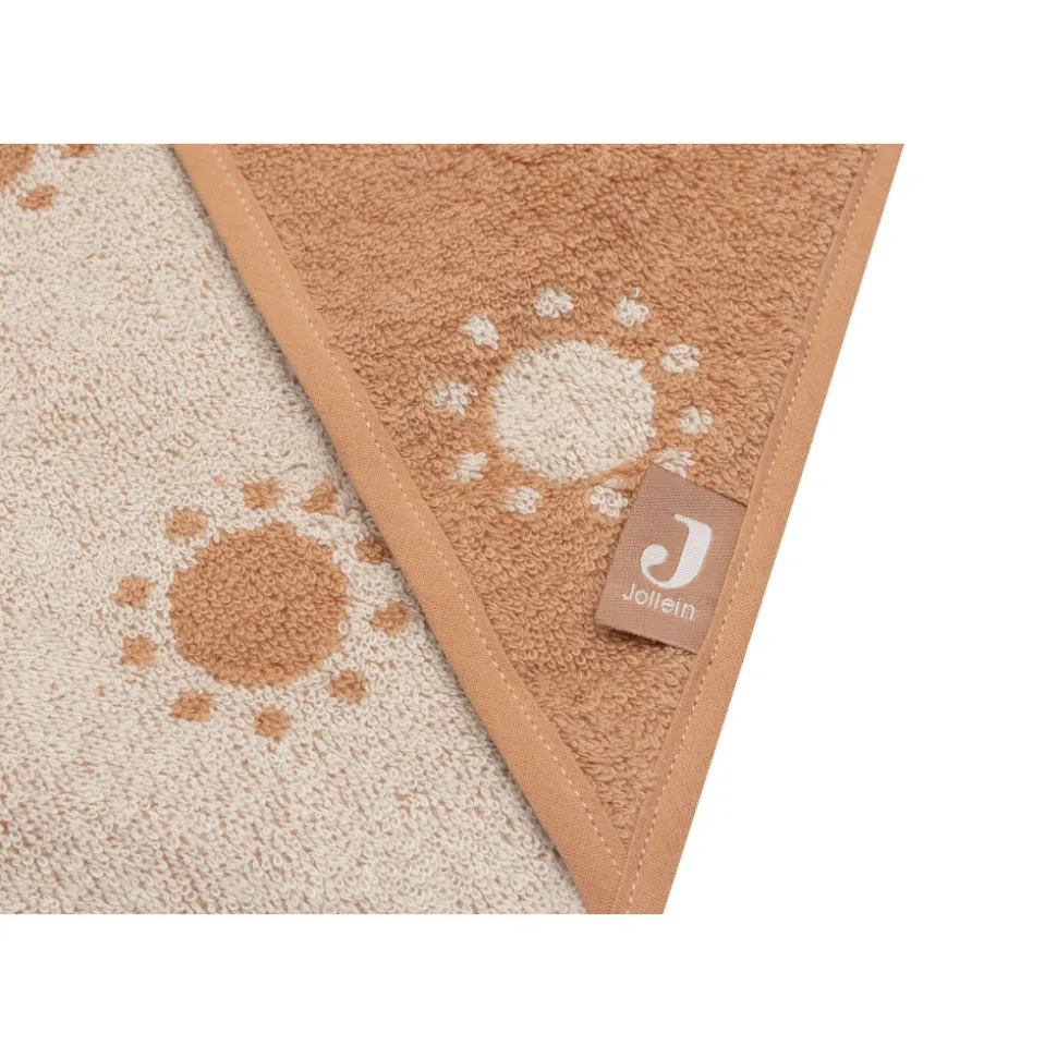 Cape de bain bébé éponge 75x75 cm jacquard sun