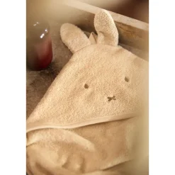 Cape de bain bébé éponge 75x75 cm miffy warm sand