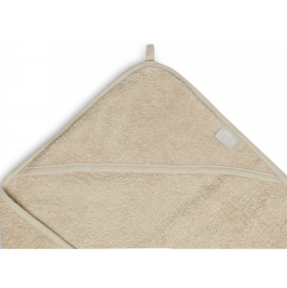 Cape de bain bébé éponge 75x75 cm nougat
