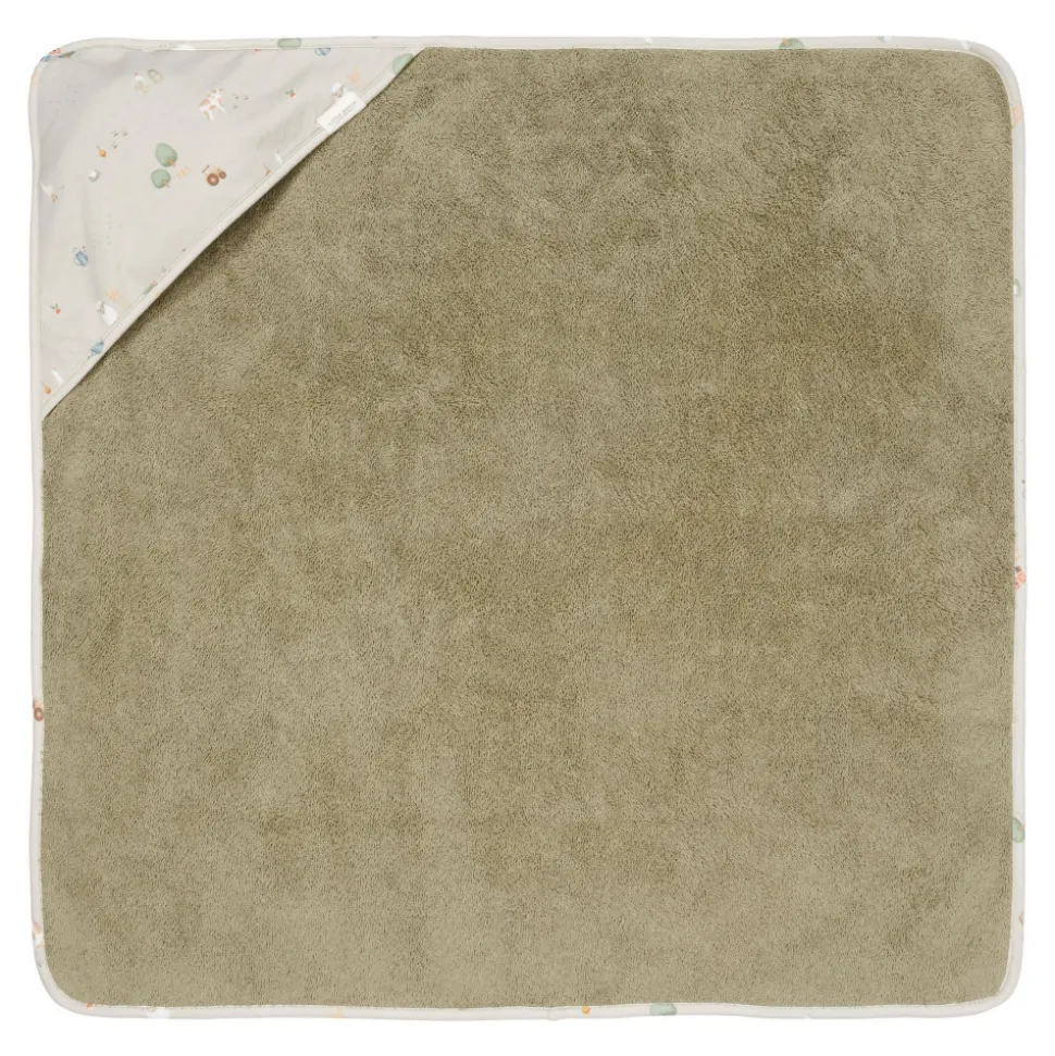 Cape de bain bébé 75x75 cm little farm