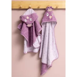 Cape de bain bébé 75x75cm - mrs. peacock