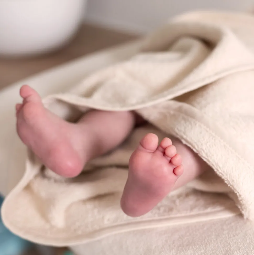 Cape de bain bébé 75x75 cm terry ptilu