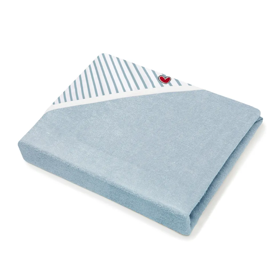 Cape de bain blue stripes