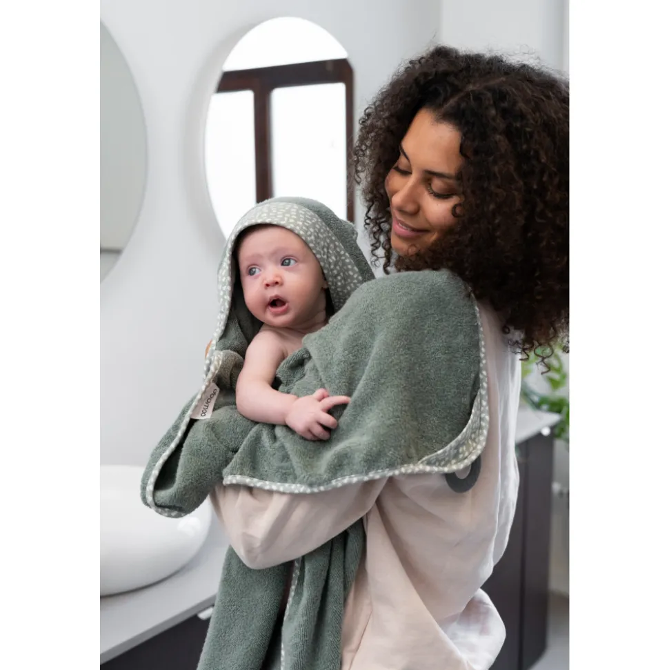 Cape de bain dry'n play green