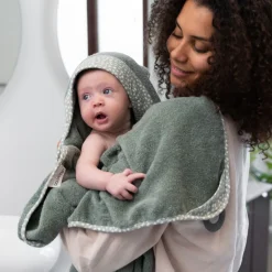 Cape de bain dry'n play green