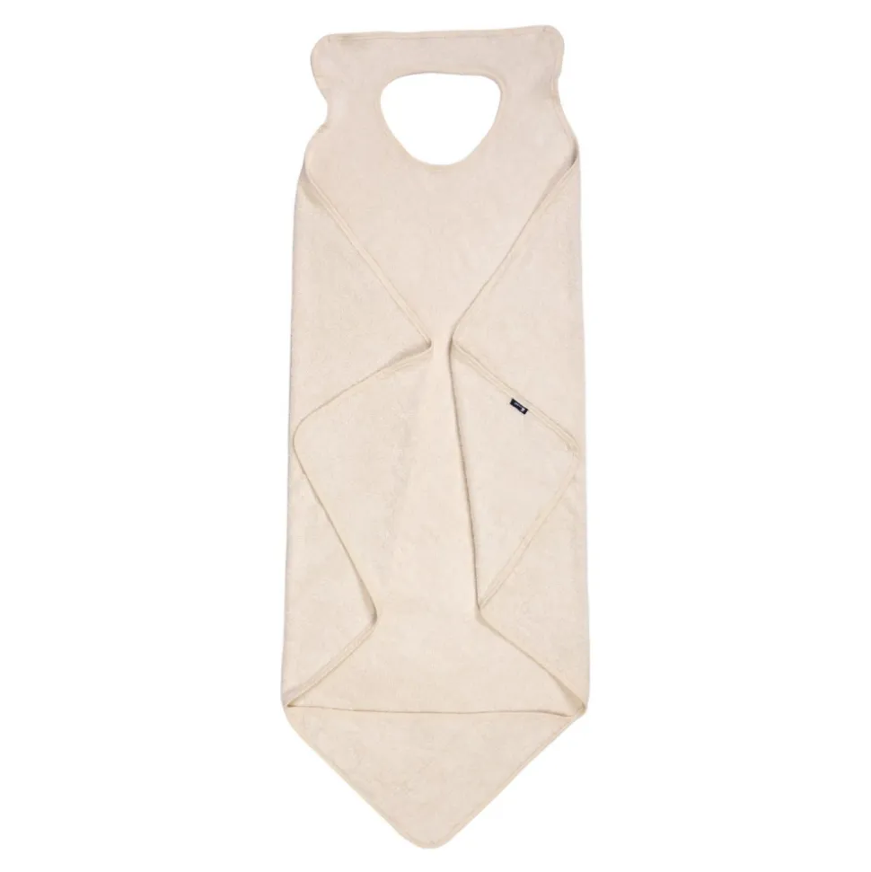 Cape de bain 2 en 1 pour bébé ecru