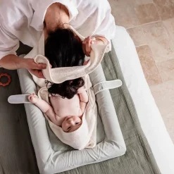 Cape de bain 2 en 1 pour bébé rose