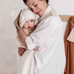 Cape de bain 2 en 1 pour bébé rose