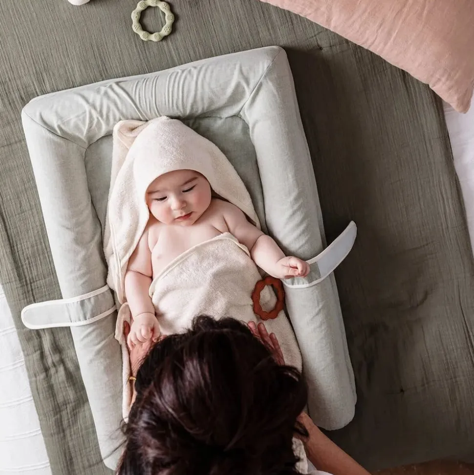Cape de bain 2 en 1 pour bébé rose