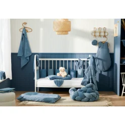 Cape de bain tablier en bambou - pierre bleue