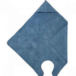 Cape de bain tablier en bambou - pierre bleue