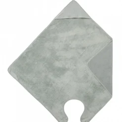 Cape de bain tablier en bambou - vert de gris