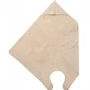 Cape de bain tablier en bambou - biscuit