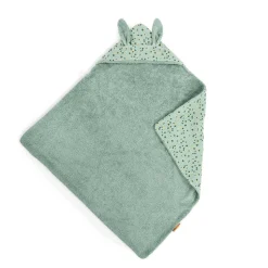 Cape de bain trois petits lapins - sauge